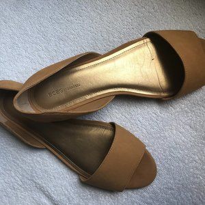 BCBG Open Toe, Split Sandals